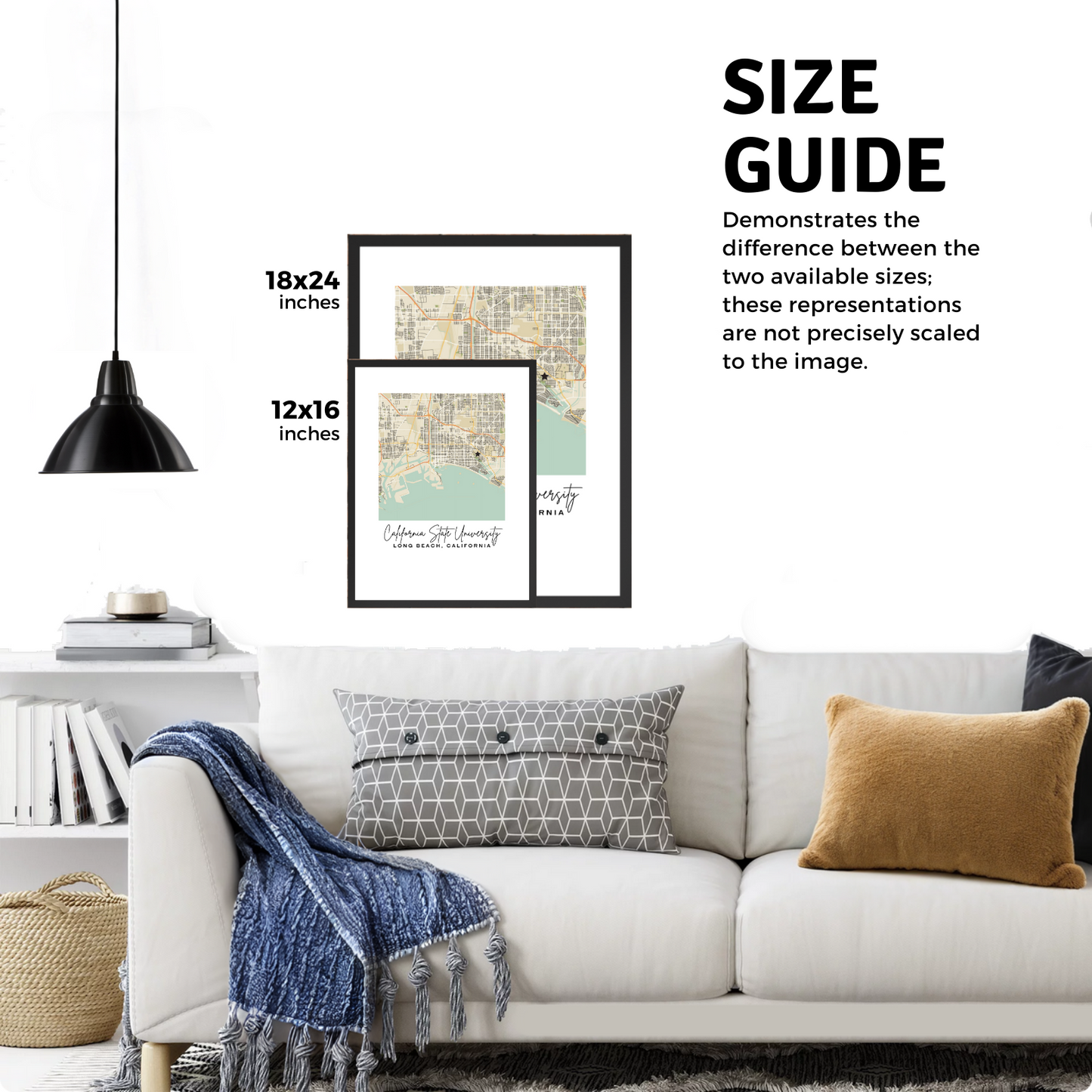 Custom Map Prints - Style A