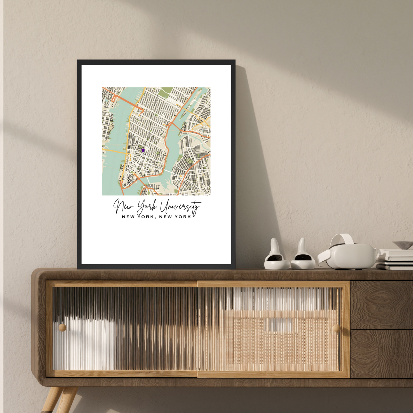Custom Map Prints - Style A