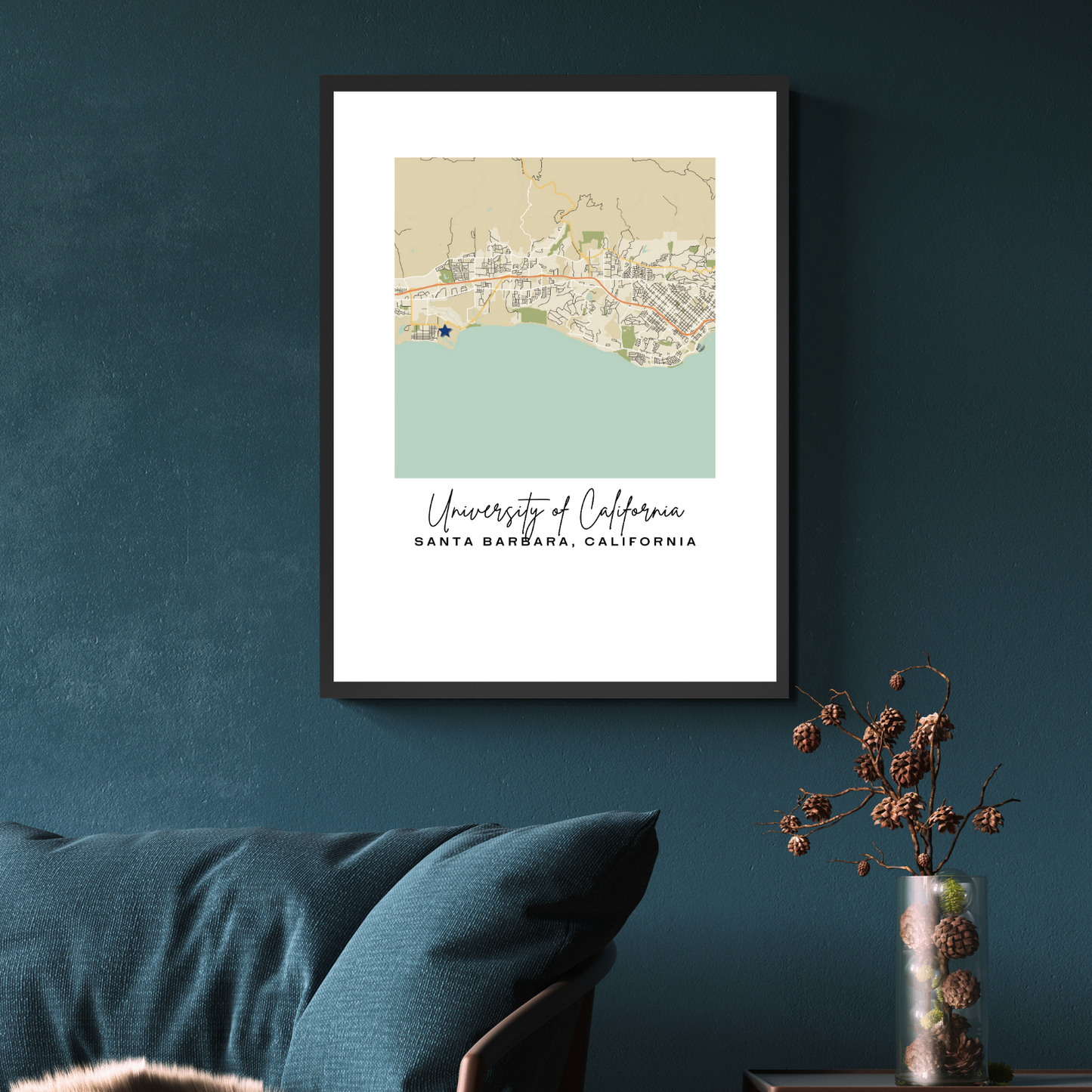 Custom Map Prints - Style A