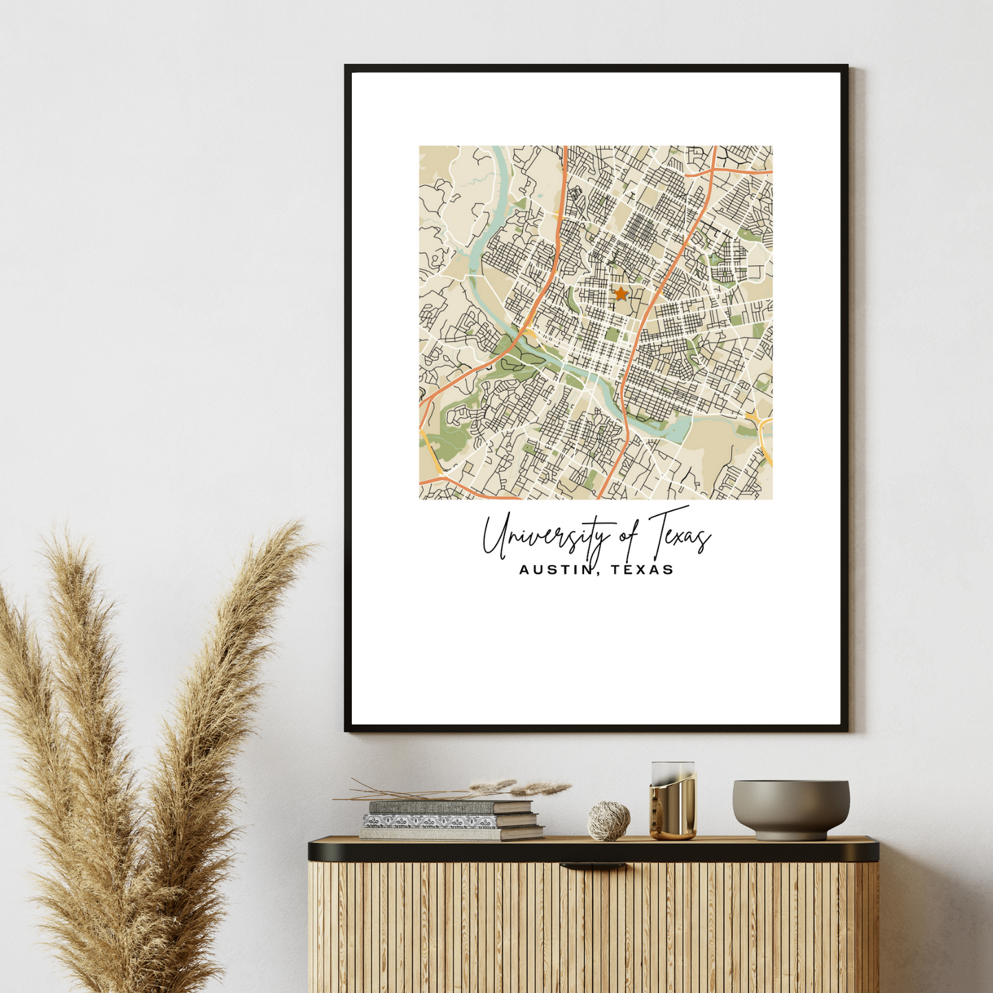 Custom Map Prints - Style A