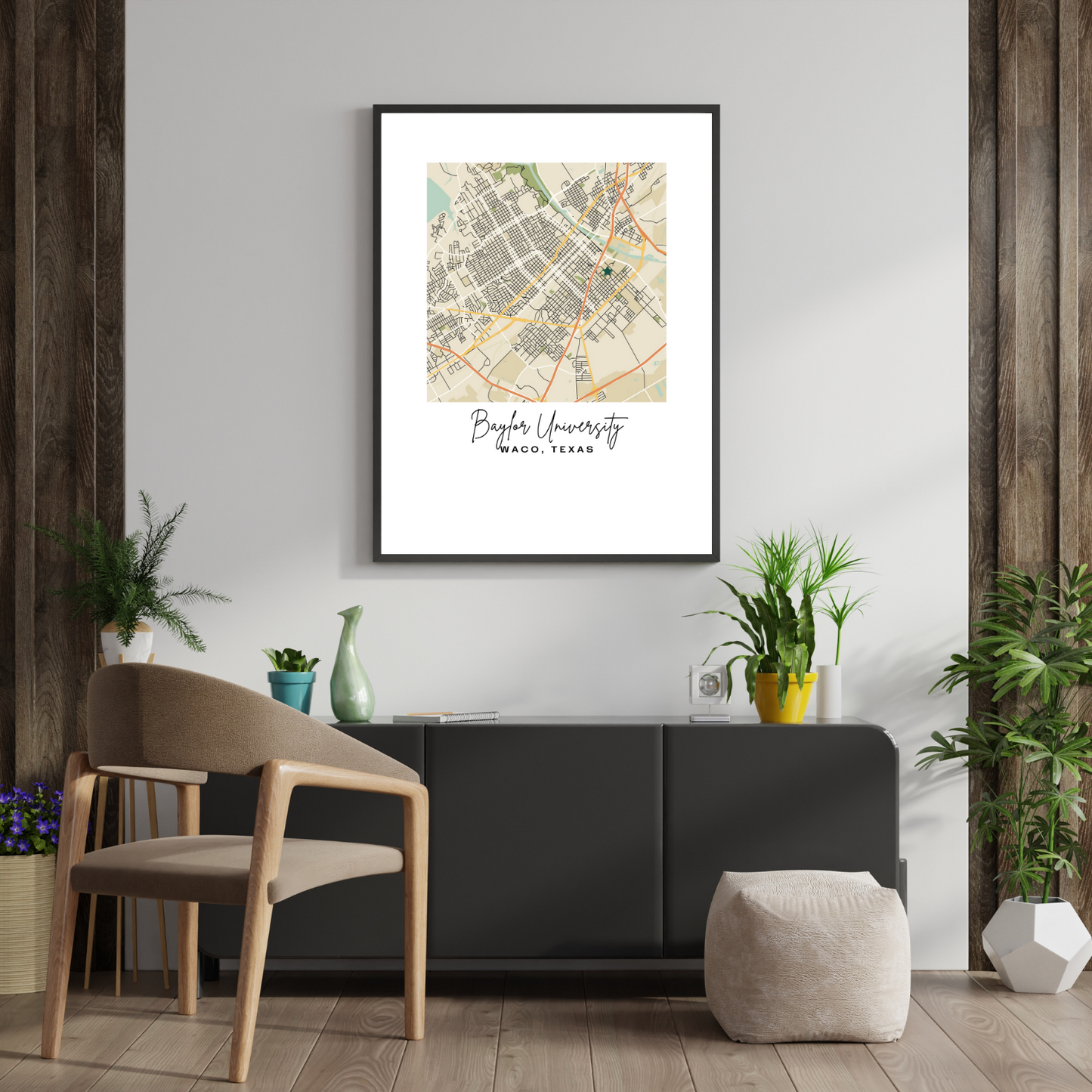 Custom Map Prints - Style A