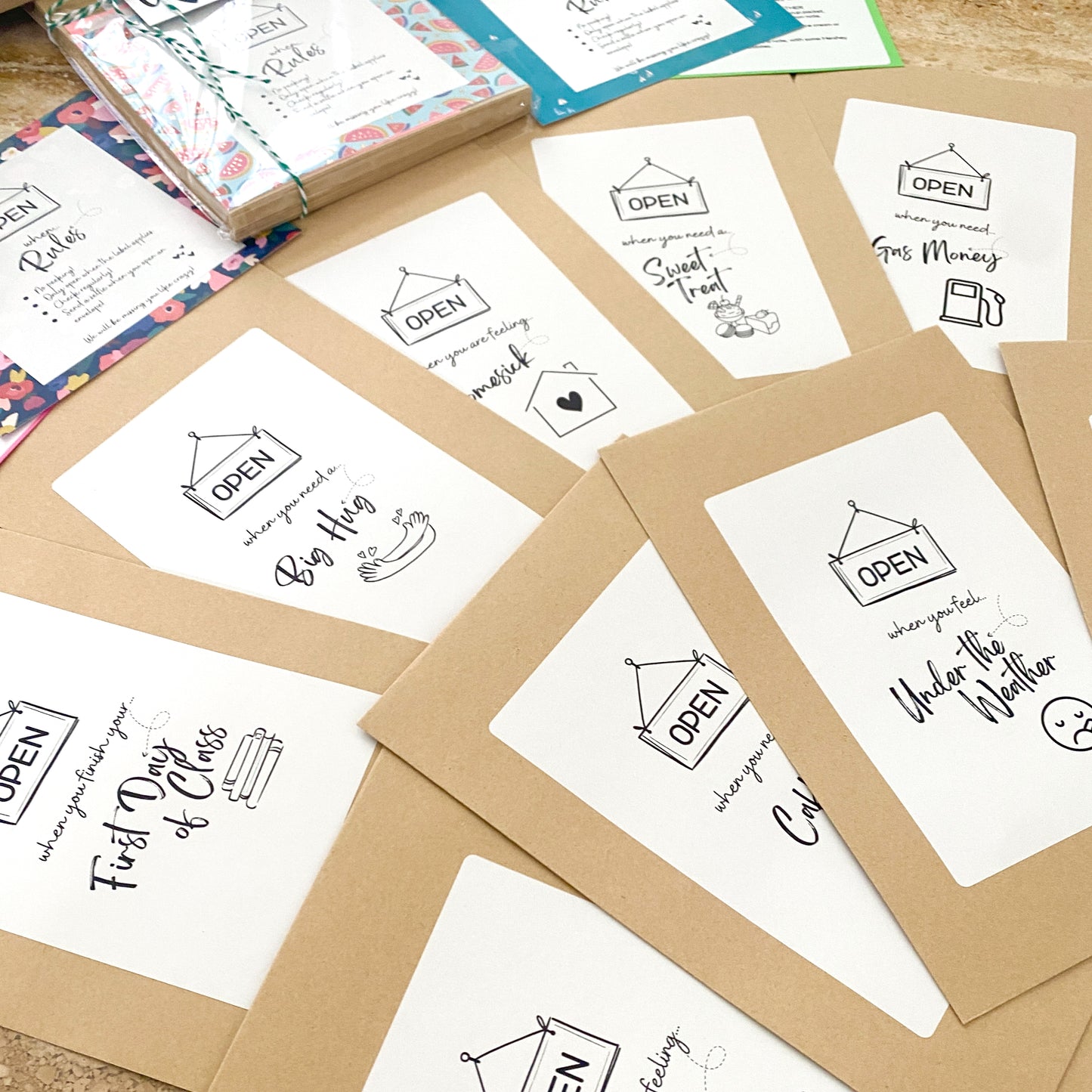 Open When Envelopes - College Edition (set of 20)