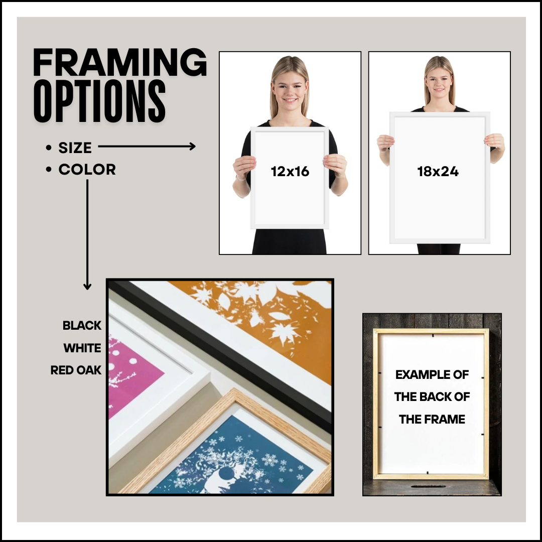 Custom Map Prints - Style A