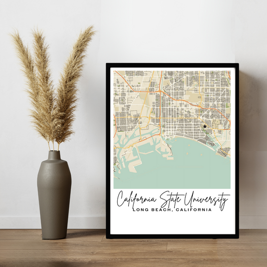 Custom Map Prints - Stlye B