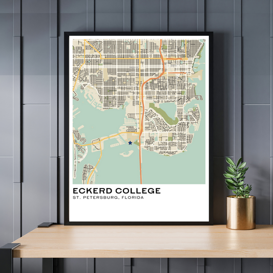 Custom Map Prints - Style C