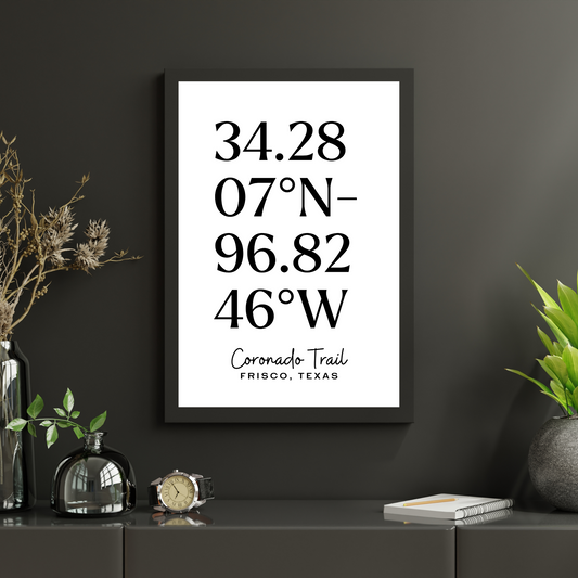 Coordinates Print - Style B