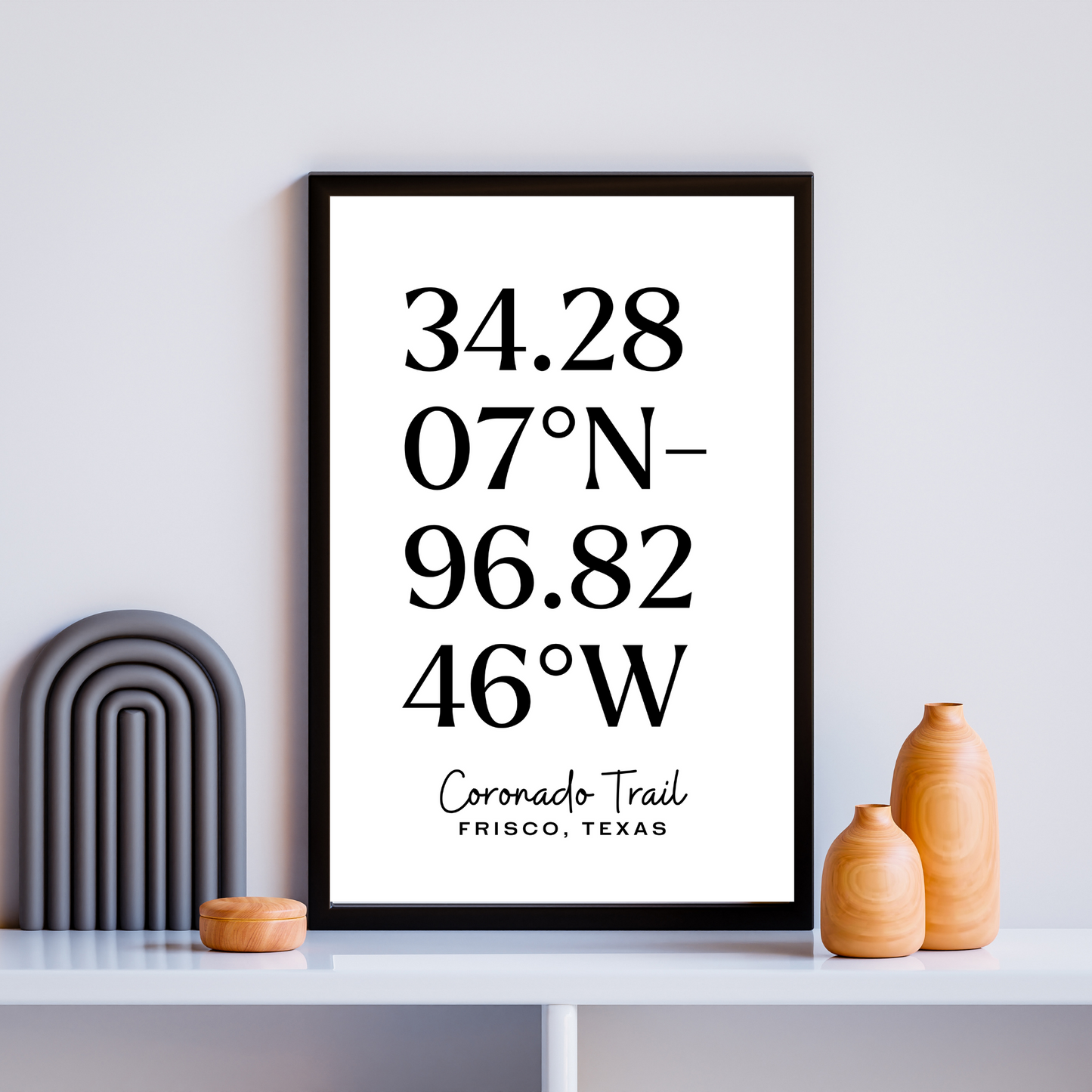 Coordinates Print - Style B