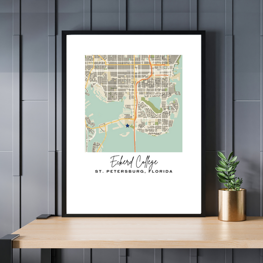 Custom Map Prints - Style A